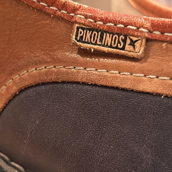 Pikolinos Men’s Leather Tan and Navy Lace-Up  Derby Shoe main image 8